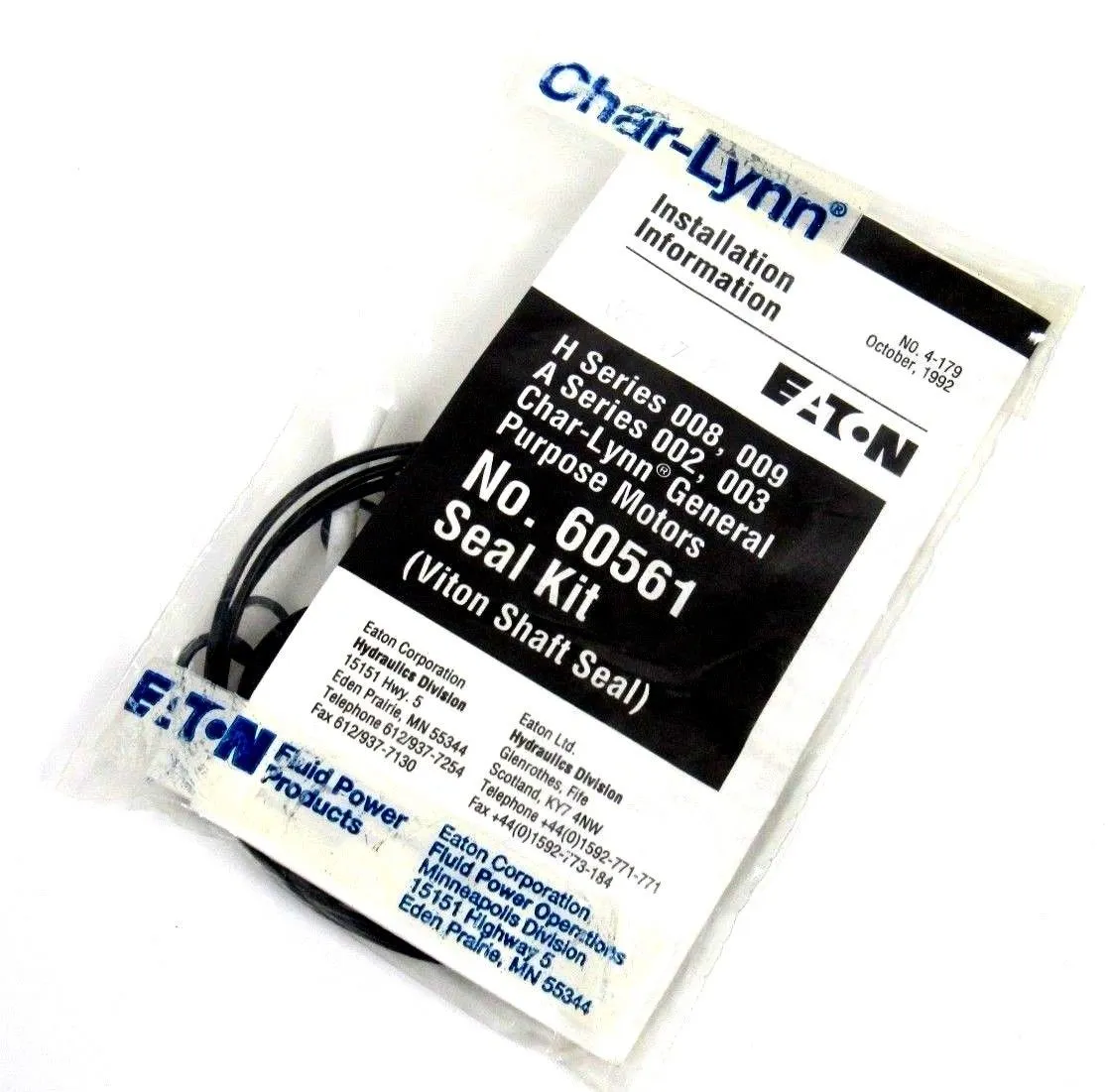 NEW EATON 60561 SEAL KIT 4-179 VITON SHAFT SEAL