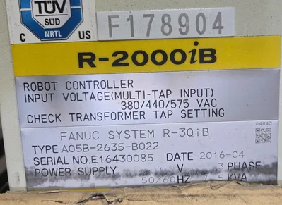 New | in-Stock 2016 FANUC R-2000IB/210F + R30IB Robots Michigan US | iGAM Industrial Marketplace #1176405