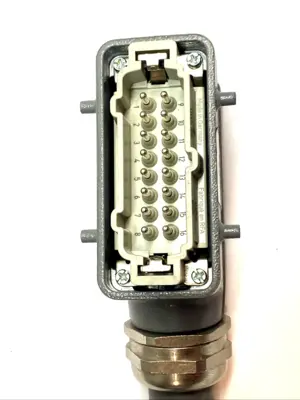 Used HARTING SIDE ENTRY HOOD W/ 09330162601 INSERT CONNECTOR Connector Accessories | Maverick Industrial Sales #1105216