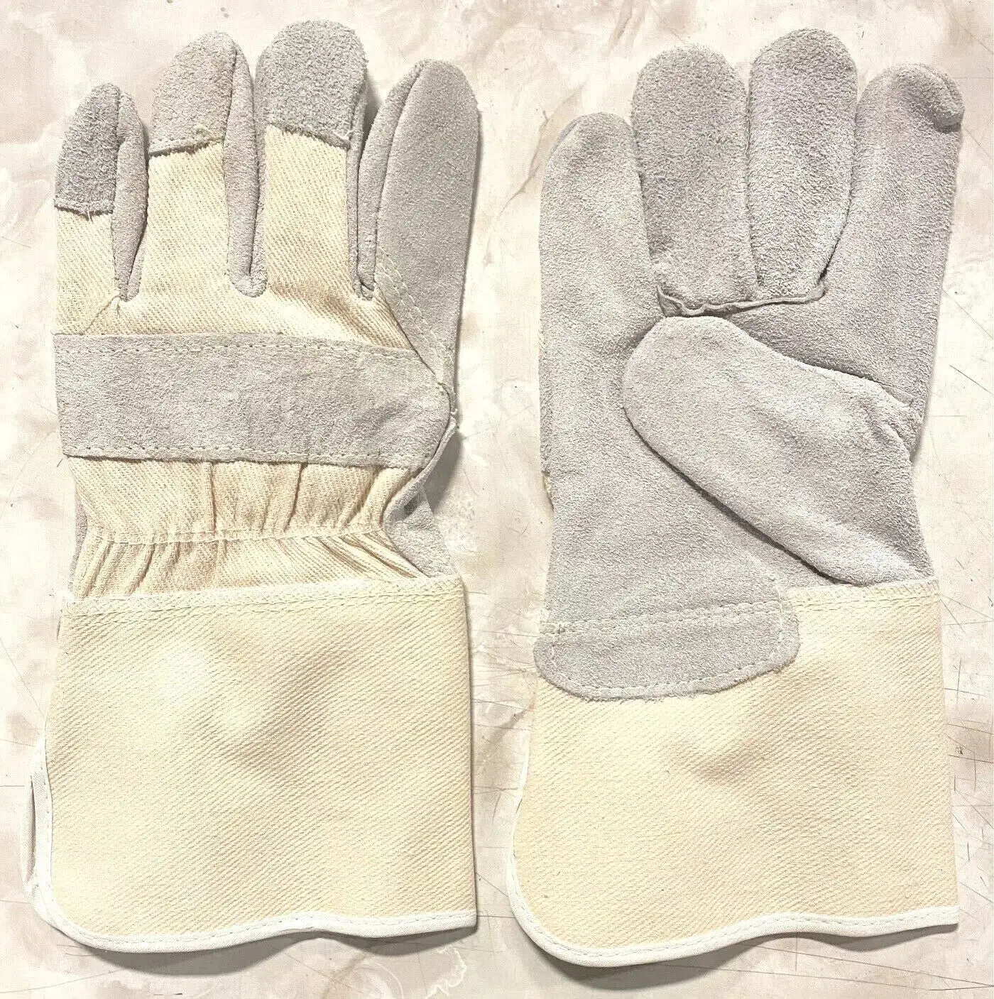Large Side Split Leather Palm Work Glove 4-1/2" Cuff Size 900L
