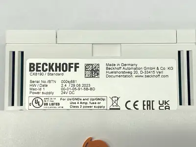 USED BECKHOFF CX8190