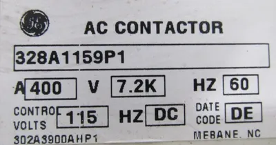 NEW GE 328A1159P1 AC VACUUM CONTACTOR