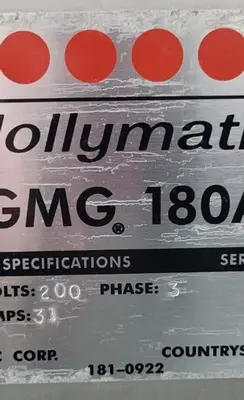 USED HOLLYMATIC GMG 180A