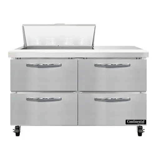 Continental SW48N8-D 48" Sandwich/salad Prep Table W/ Refrigerated Base, 115v