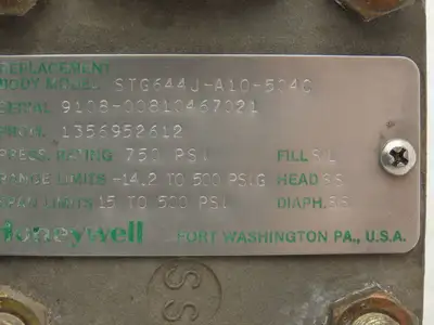 Honeywell ST3000 Smart Pressure Transmitter 11-42VDC 0-80PSI 1/2"NPT