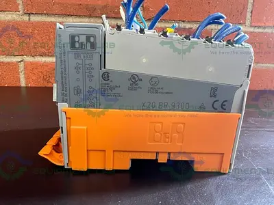 USED B&R X20 AT 2222 PLC MODULE W/ X20 BR 9300, X20 AI 4622, X20 PD 0011, X20 PD 0012