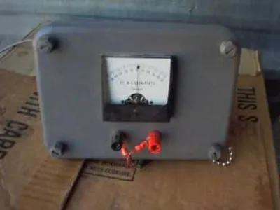 QTY. 1. DC MICROAMPERES METER SCALE READS 50 TO 50...