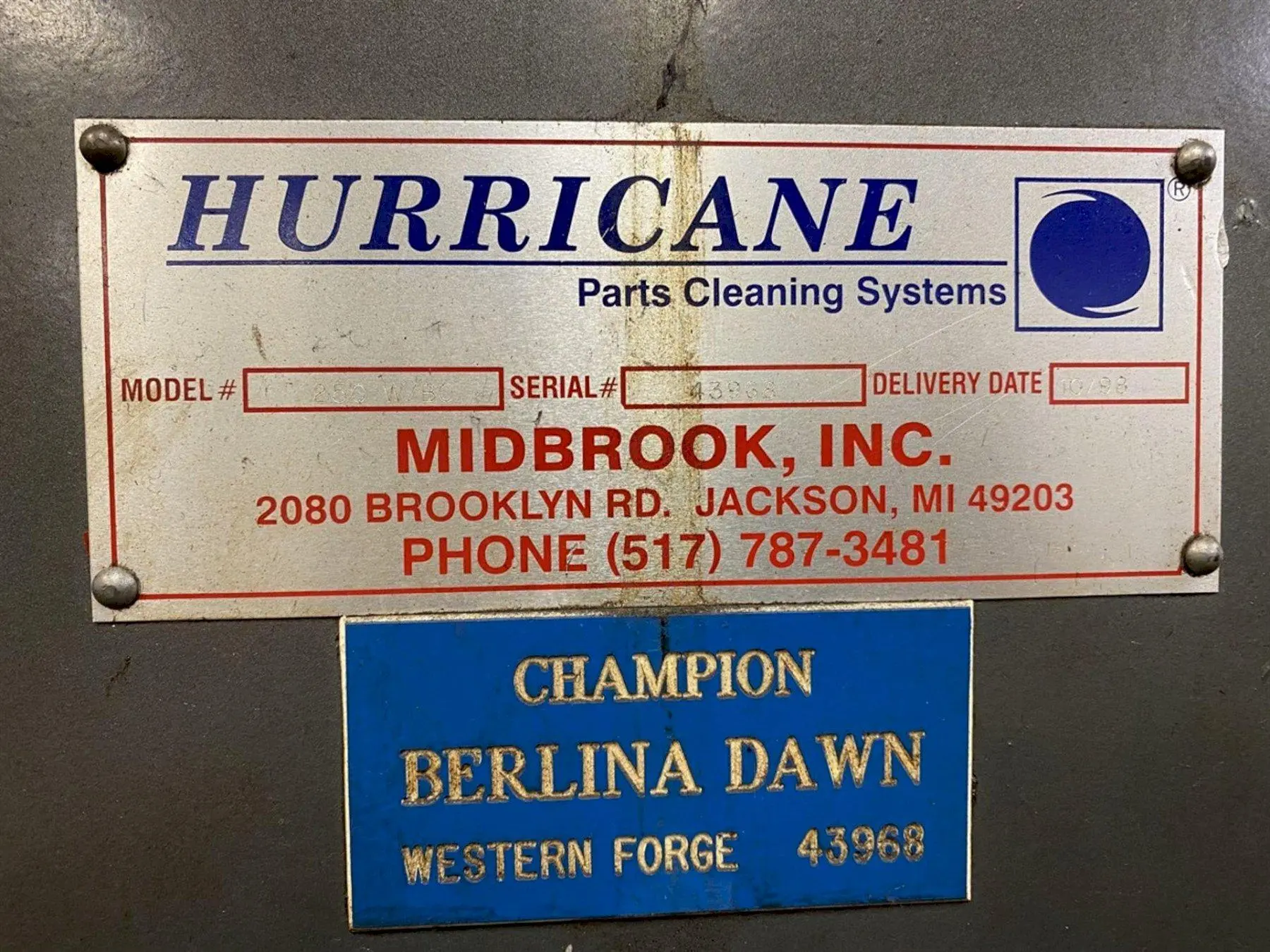 USED HURRICANE 250