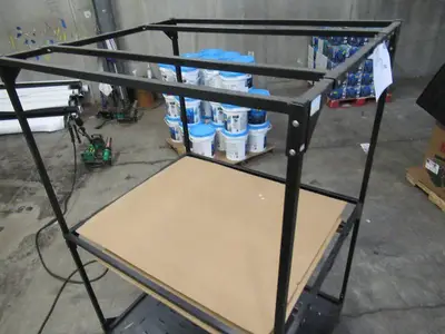 Welded Black Metal Frame Built to Fit Onto Pallets - Perfect for Projects