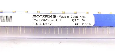 50 NEW BOURNS 3296Y-1-203LF TRIMMERS