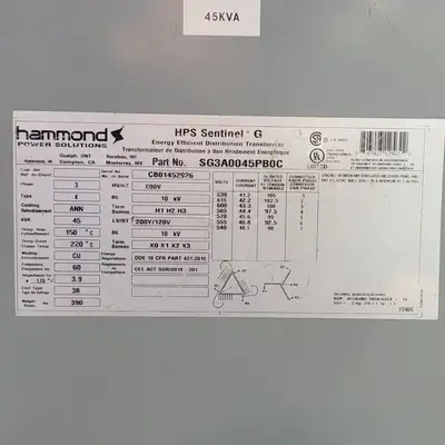USED HAMMOND SG3A0045PB0C