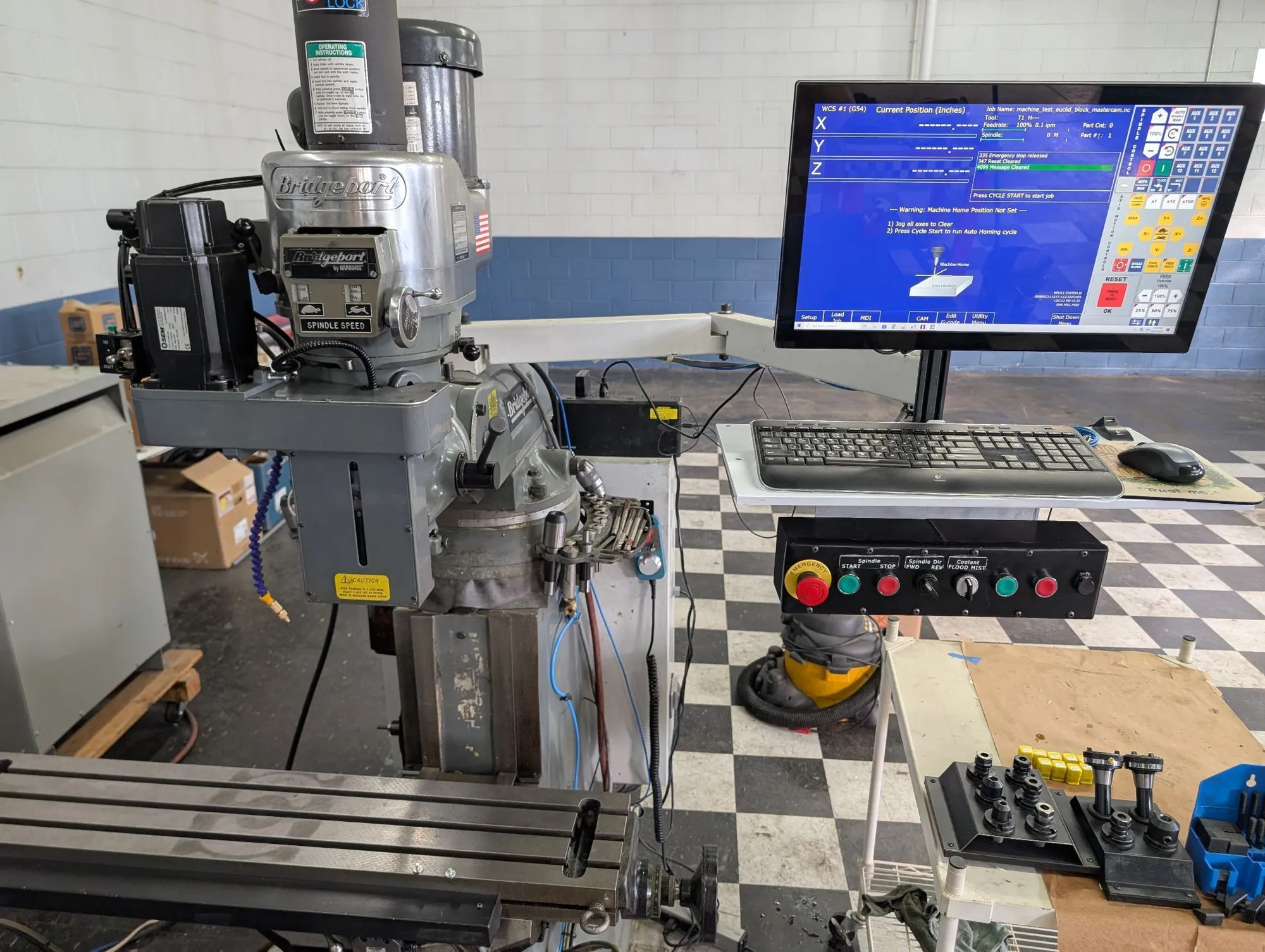 USED BRIDGEPORT 2J CNC MILL