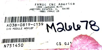 USED FANUC A03B-0819-C159 OUTPUT MODULE A03B0819C159