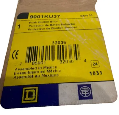 NEW LOT OF 3 SQUARE D 9001KU37 PUSH BUTTON