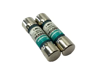 USED COOPER BUSSMANN TIME-DELAY MIDGET FUSE 250V 5A LOT OF 2