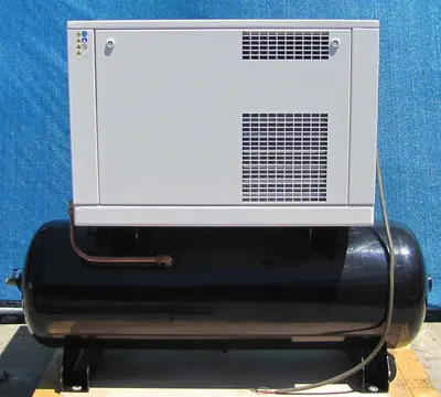 Used GARDNER DENVER HER7F-8 Tank Mounted Air Compressors California US | Bay Line Tool #1316245