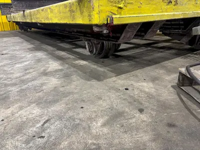 10' X 20' HEAVY DUTY STEEL TRANSFER PULL CART / RAIL CAR: YOBRO #24623