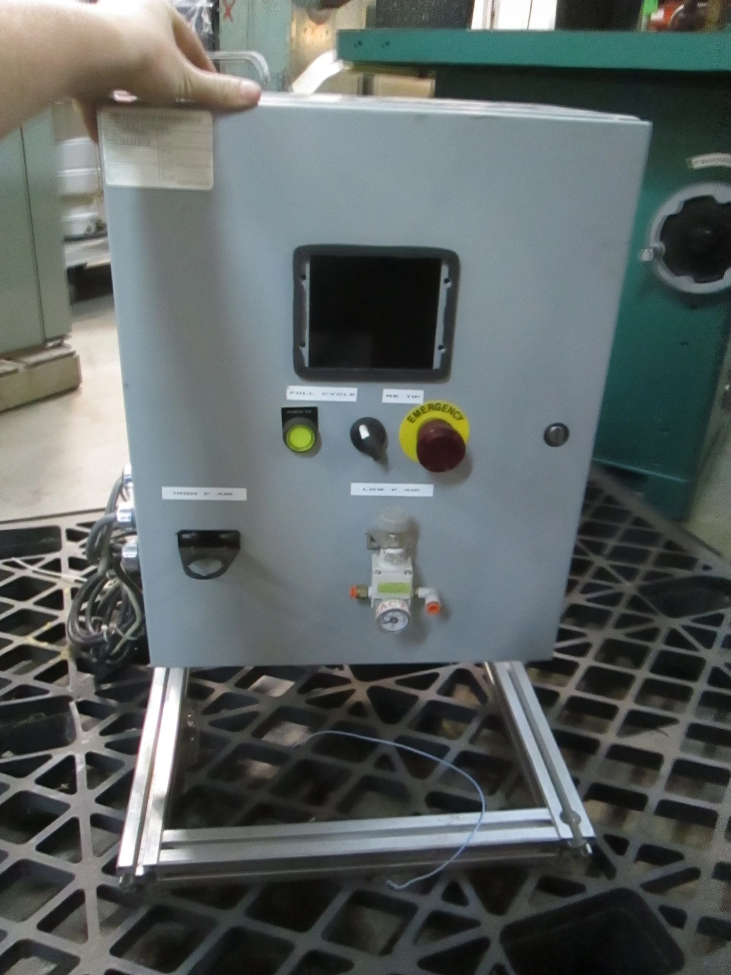 20"x16"9" Deep Electrical box with switches/buttons and stand