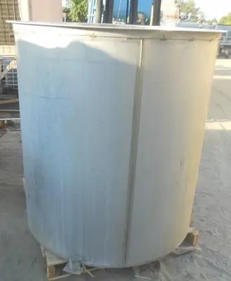 Tank, 310 Gallon, 304 Stainless Steel, 43" x 49", Open Top/Flat Bottom #C743234