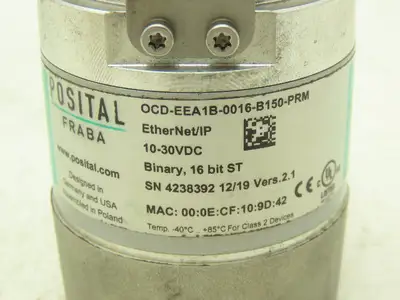 Posital Fraba OCD-EEA1B-0016-B150-PRM IXARC EtherNet/IP Rotary Encoder 16 Bit