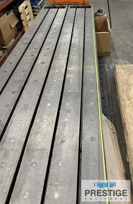 52" x 388" x 34" T-Slotted Planer Table