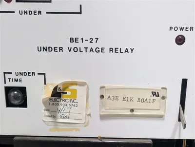 Basler Electric BE1-27 Undervoltage Relay Module A3E E1K B0A1F Used