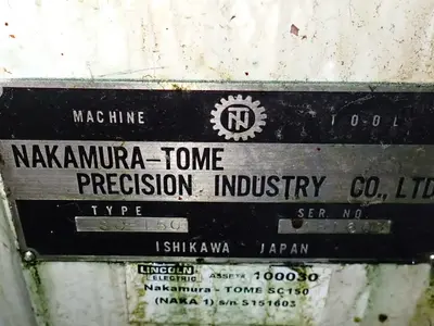 Used NAKAMURATOME PRECISION INDUSTRY CO SC150 CNC Lathes Ohio US | HGR 24 #863765