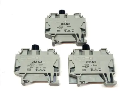 Used WAGO Fuse Terminal Block 2-Conductor 10A 500V LOT OF 3 Terminal Blocks Michigan US | Maverick Industrial Sales #1389776