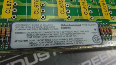 Fisher Rosemount CL6787X1-A1 Sim. I/O Terminator 12P0097X032 Rev. E Used