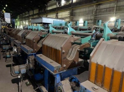 SMS SIMAC Two Roll Straightener, fully hydraulic with all the handlings, in condition of a new, just few run hours, POA