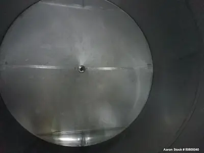 Unused 6,500 Gallon 304 Stainless Steel Vertical Tank | Single Wall Storage Vessel