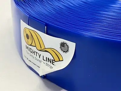 USED ULINE MIGHTY LINE DELUXE SAFETY TAPE 2" X 100' BLUE