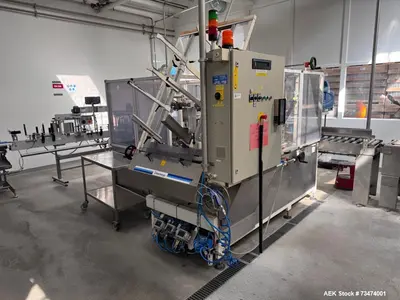 Used Primodan/MSA/Markem HDPE Bottle Filling Line – 1100 BPH, 2L Bottles, Complete with Filler, Capper, Labeler, Palletizer