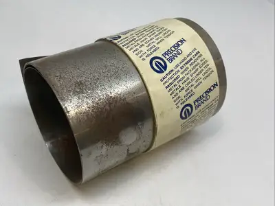 USED PRECISION BRAND STEEL SHIM STOCK ROLL 0.012" X 6" X 100" 1008-1010