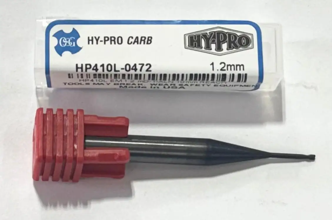 OSG 1.2mm Carbie End mill TiAlN Coated 2 Flute USA Made