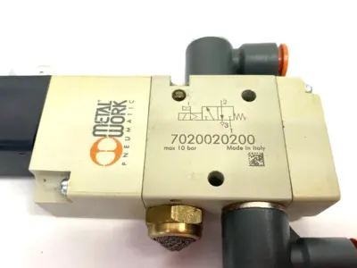 Used Metal Work Pneumatic Pneumatic Solenoid Valve 3/2 NC, Mech Spring Reset, 1/4BSP Solenoid Valves Michigan US | Maverick Industrial Sales #1393467
