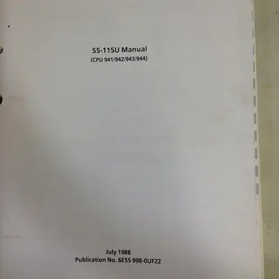 USED SIEMENS 6ES5 998-0UF22