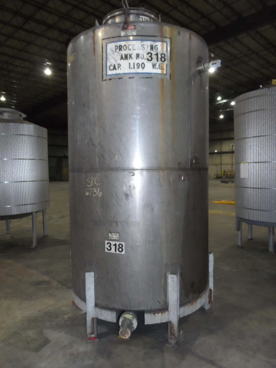 Used _UNKNOWN_ 1,000 GALLON Stainless Steel Tanks New Jersey US | Perry Equipment #119878