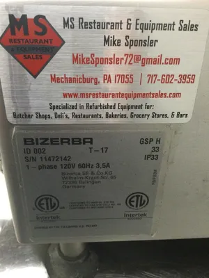Bizerba GSPH 2017 Deli Slicer Refurbished and Tested