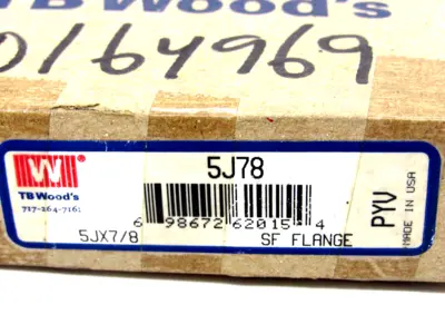 NEW TB WOODS 5J78 SF FLANGE 5JX7/8
