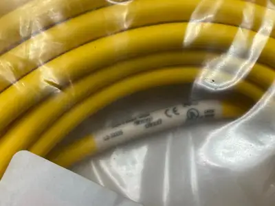 USED TURCK, COGNEX SINGLE ENDED CONNECTION CORDSET BREAKOUT CABLE IVSL-5PM12-15