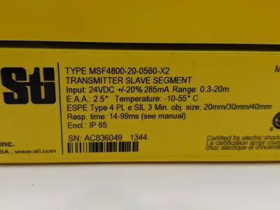 New | in-Stock OMRON STI MSF4800 MINISAFE LIGHT CURTAIN SET Light Curtains & Grids | Maverick Industrial Sales #1109696