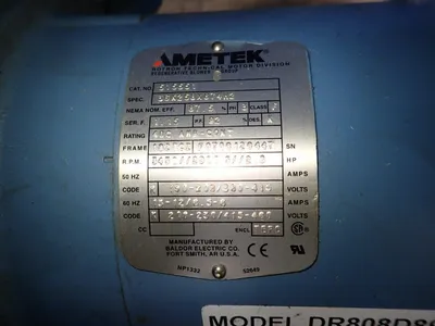 Used AMETEK DR808D89MXA Vacuum Pumps Ohio US | HGR 24 #727063