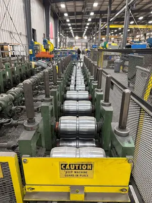 10 & 12 STAND X 2" BRADBURY SIDE BY SIDE U JOINT DRIVE ROLLFORMER: YOBRO #24947