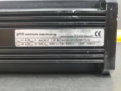 Used BAC GMB Elektrische Maschinen AG BAC90L30/3/RA/BR/TS/XS Servo Drives | Palmetto Automation #1148976