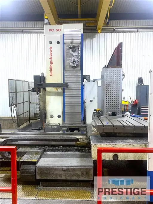 Used 2003 GIDDINGS & LEWIS PC 50 Horizontal Table Type Boring Mills New York US | Prestige Equipment #146813