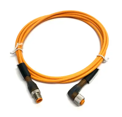 RST 4-RKWT 4-251/2M | Lumberg Automation  Connection Cable M12 M/F 4-Pin Rt Angle - New – Open box