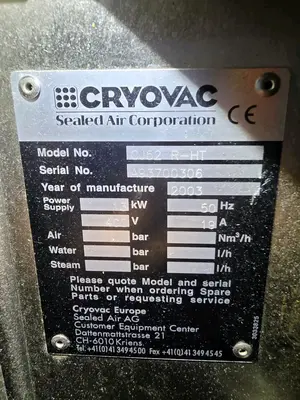 Used CRYOVAC CJ52 R-HT Shrink Tunnels Illinois US | M&M Equipment Corp. #1503552