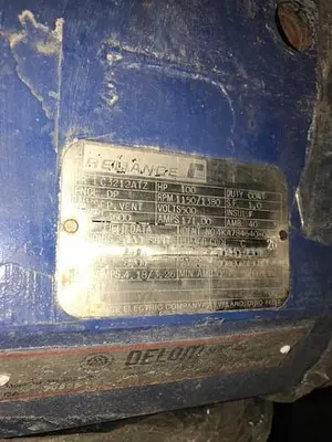 100 HP Reliance DC Motor (Rebuilt)