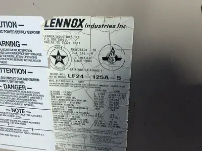 Used LENNOX LF24125A5 Miscellaneous MRO Ohio US | HGR 24 #1309199